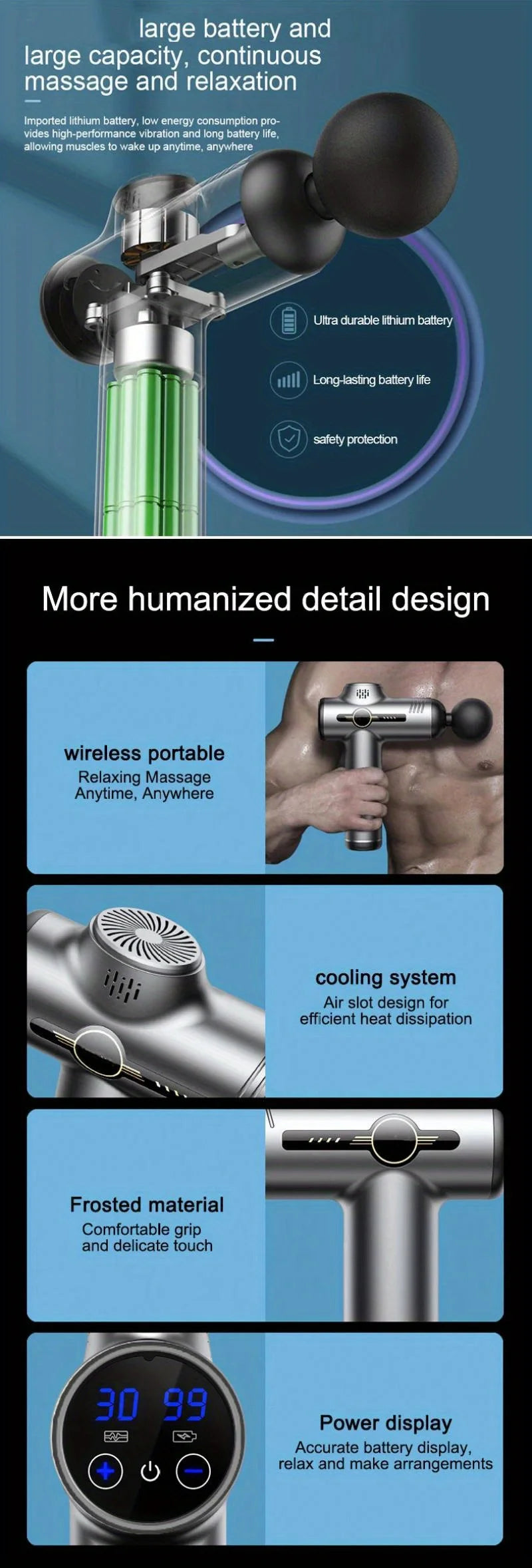 Portable Gun Vibration Massage