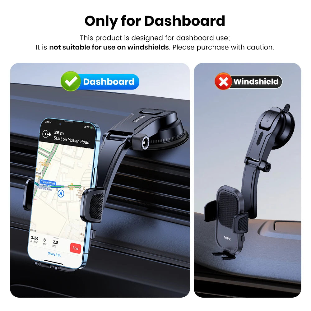Car Phone Holder Mount 2 IN 1