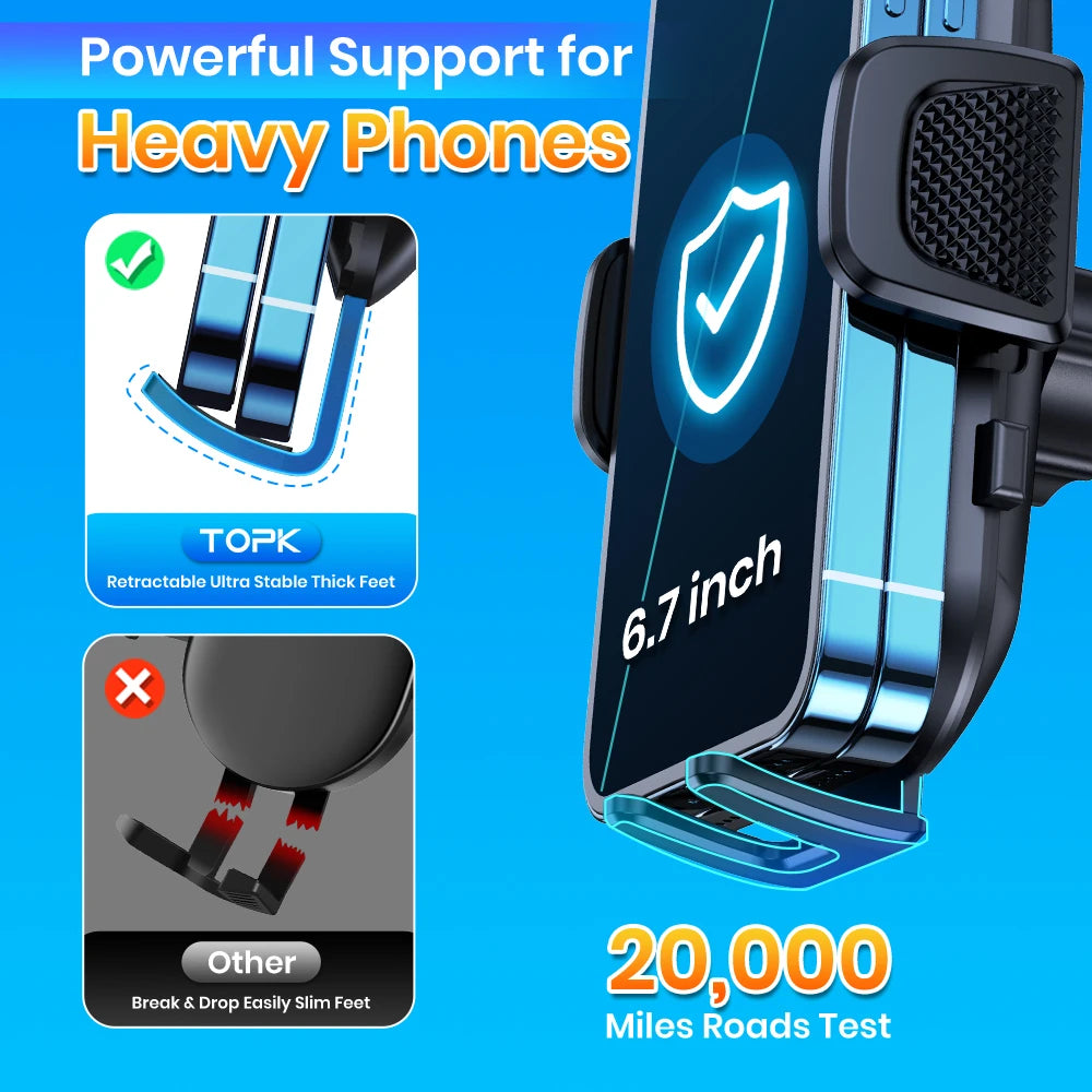 Car Phone Holder Mount 2 IN 1