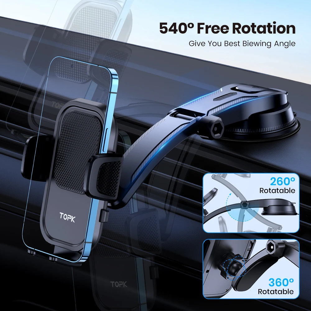 Car Phone Holder Mount 2 IN 1