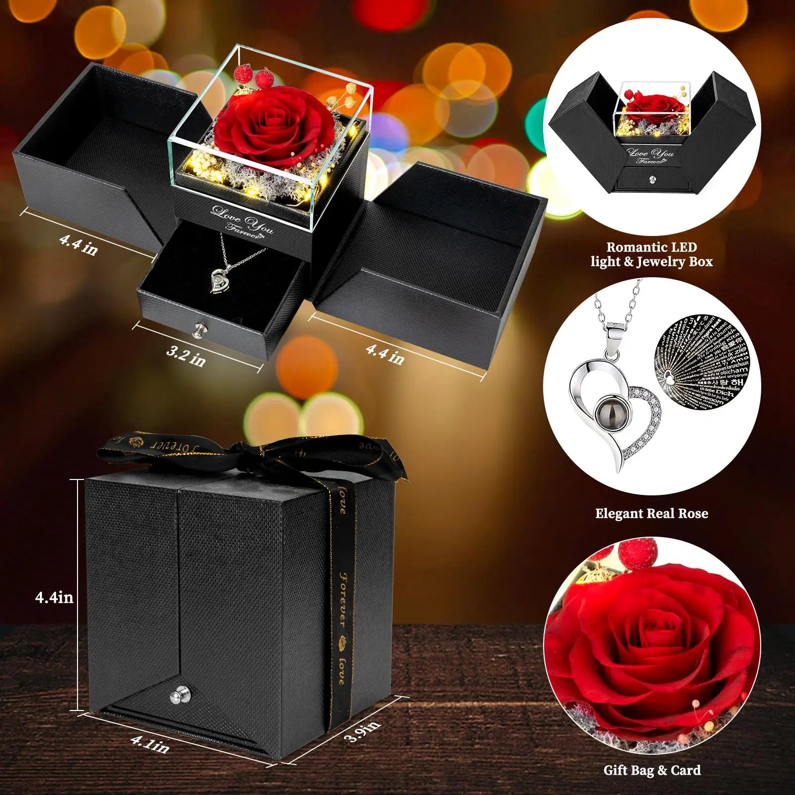 Preserved Real Rose