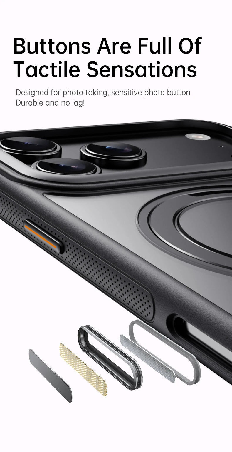 Transparent Magnetic Case for iPhone 17