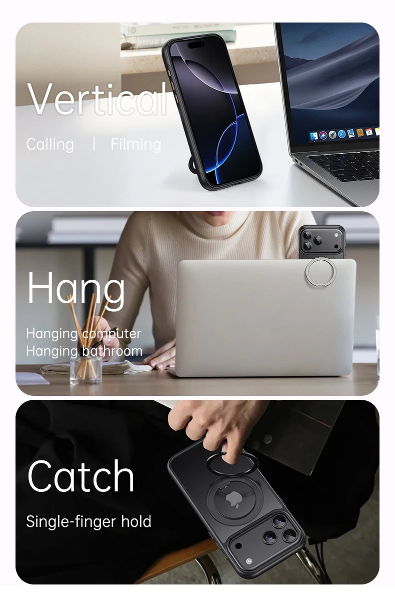 Transparent Magnetic Case for iPhone 17