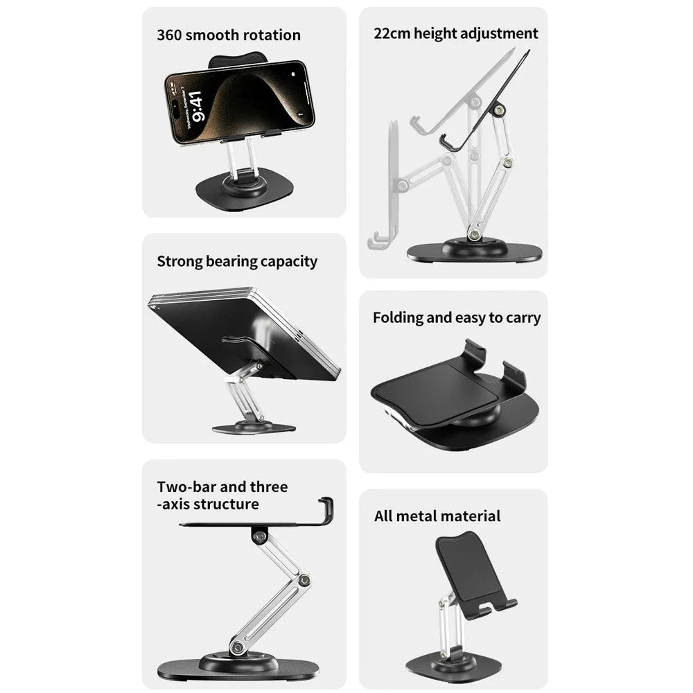 Tablet Stand 360° Rotation Universal Desk Holder