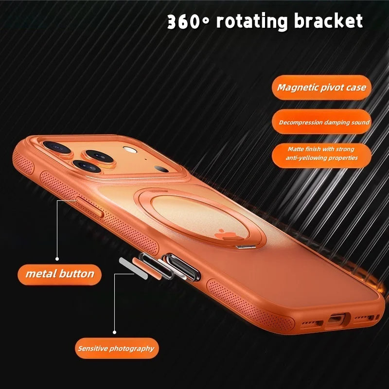 iPhone 17 Pro Max MagSafe phone case with 360°