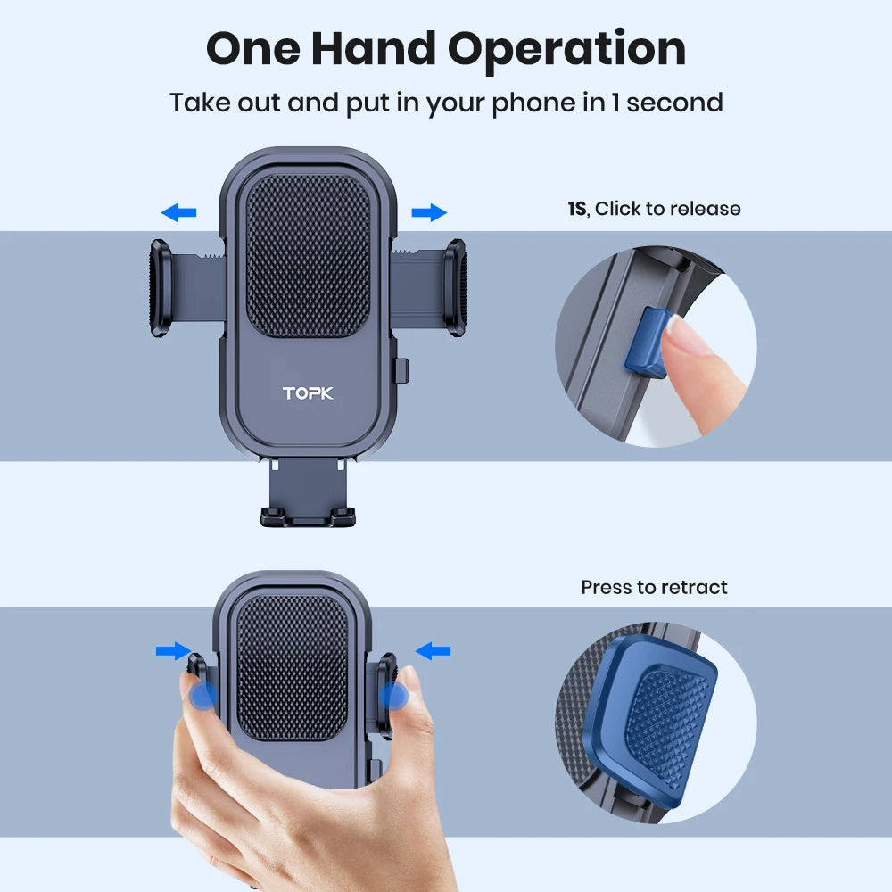 Car Phone Holder Mount 2 IN 1