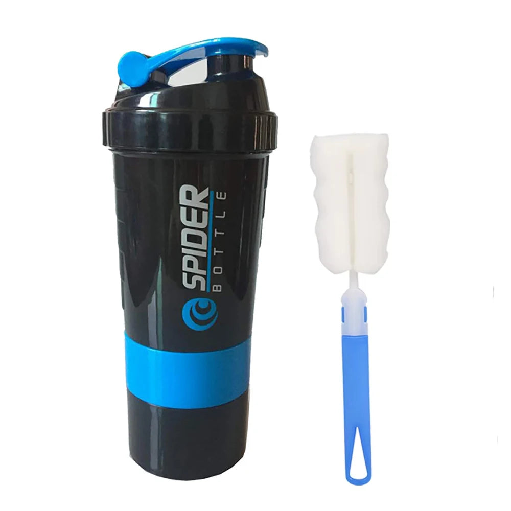 3 Layers Shaker Protein Bottle Powder