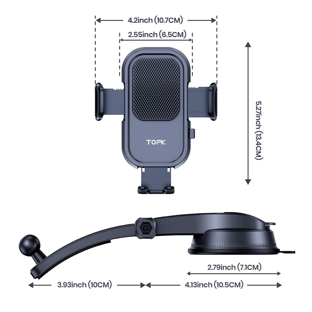 Car Phone Holder Mount 2 IN 1